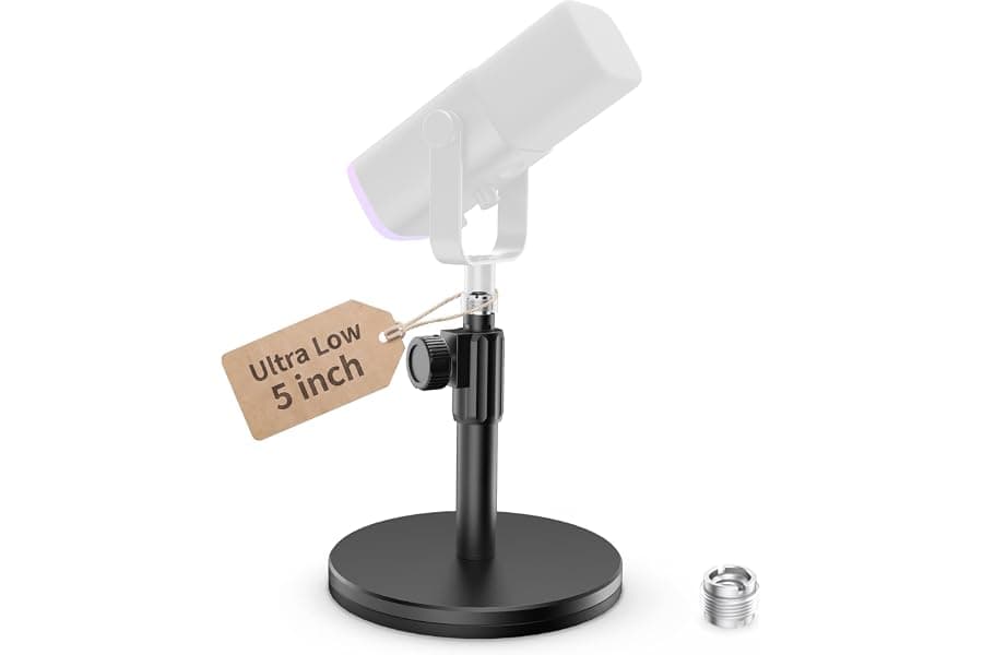 Compact Desktop Microphone Stand for Streamers