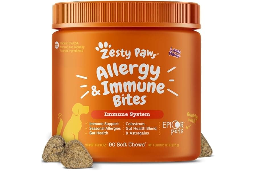 Dog Allergy Chews with Probiotics for Itchy Skin