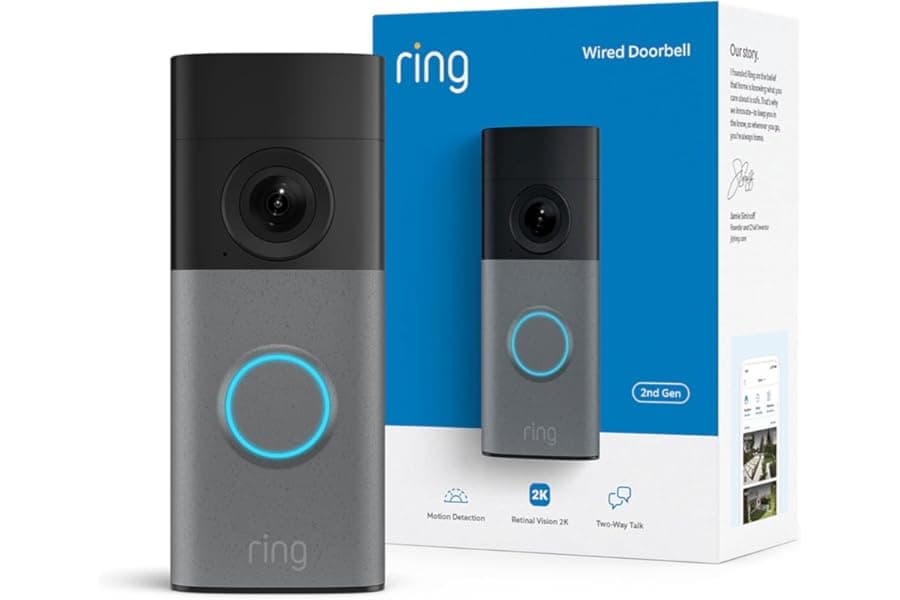 Smart Wired Doorbell with 2K Video and 6x Zoom