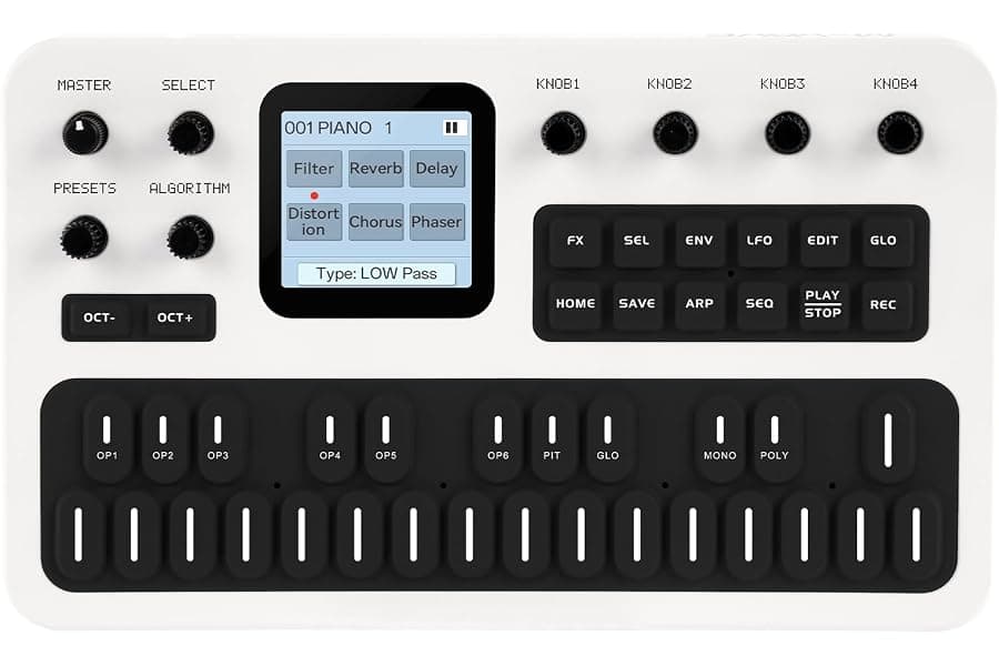 Portable FM Synthesizer with 128 Sounds and Built-in Effects