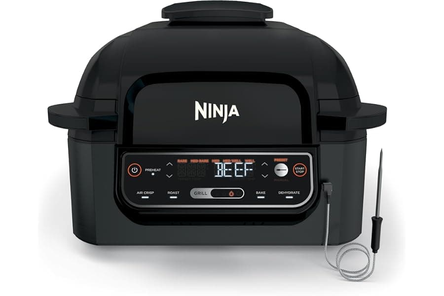 5-in-1 Indoor Grill and Air Fryer Combo