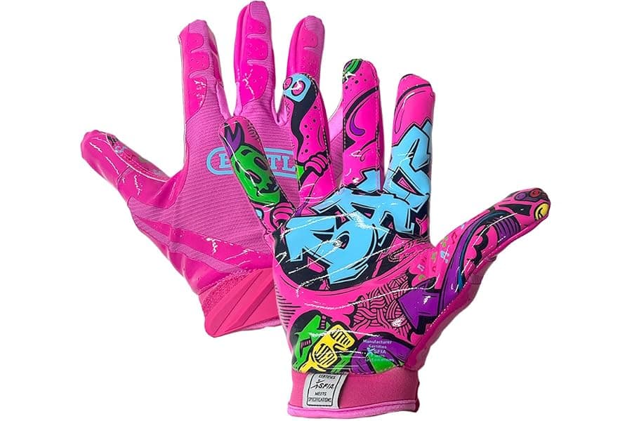 Wide Receiver Football Gloves for Elite Grip Control