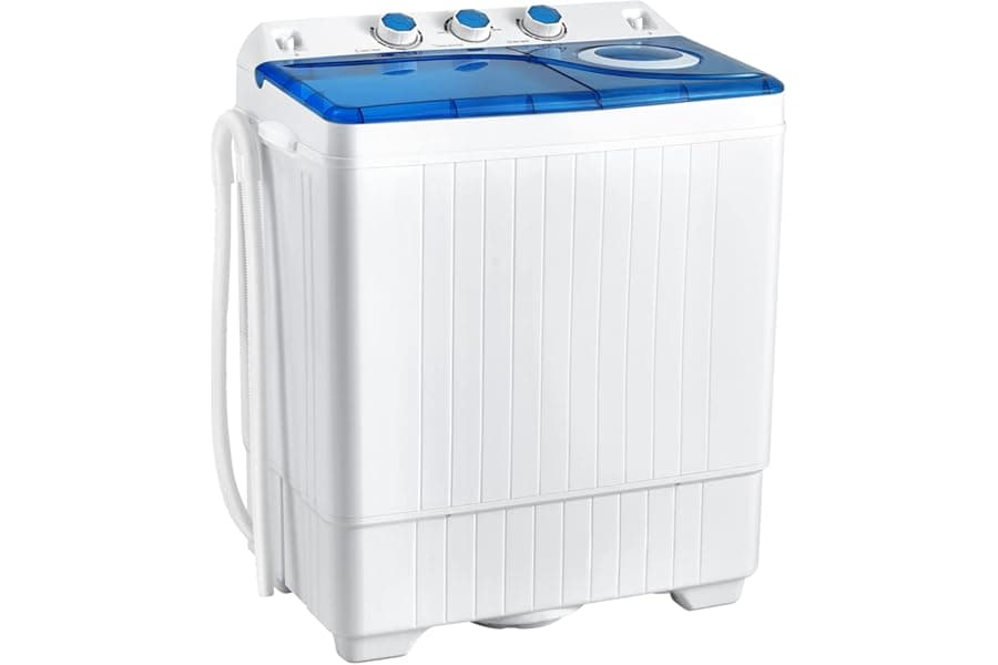 Portable Twin Tub Washing Machine 26lbs Capacity