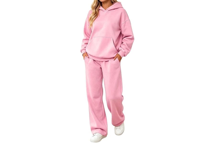 Women's Matching Hoodie Tracksuit Sets for Fall Travel