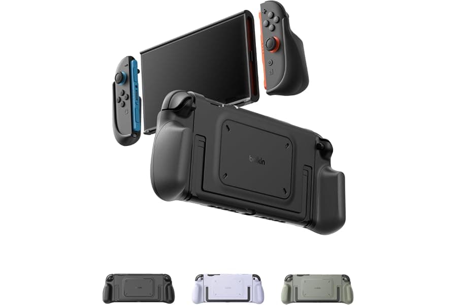 Best Ergonomic Nintendo Switch 2 Grip with Kickstand