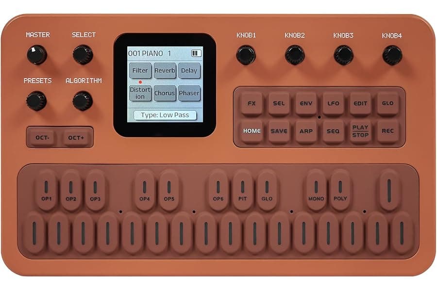 Portable 6-Operator FM Synthesizer for Music Production