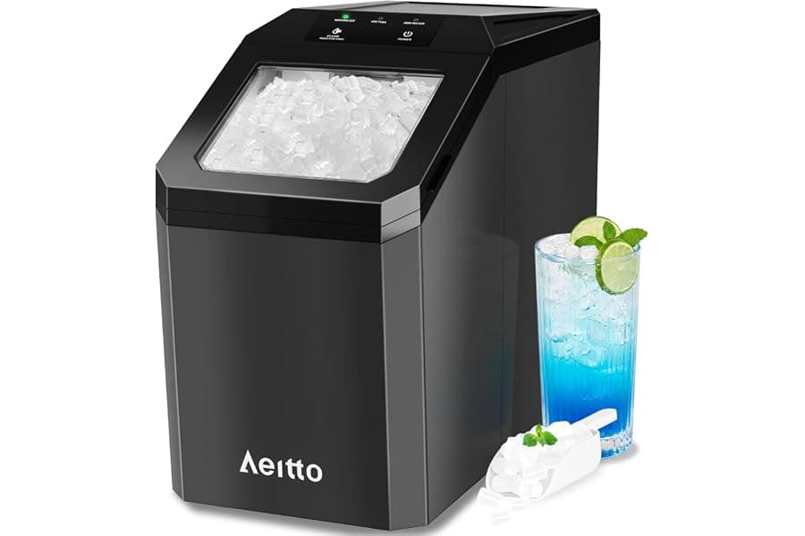 Nugget Ice Maker Countertop | 55lbs/Day Fast Chewable Ice