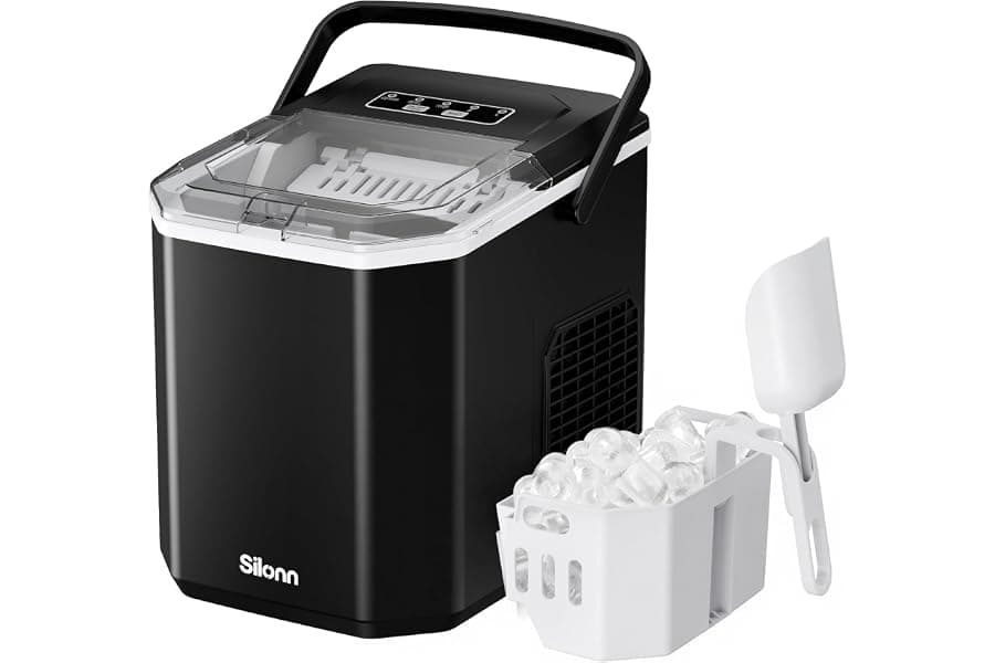 Fast Countertop Ice Maker for Home & Camping