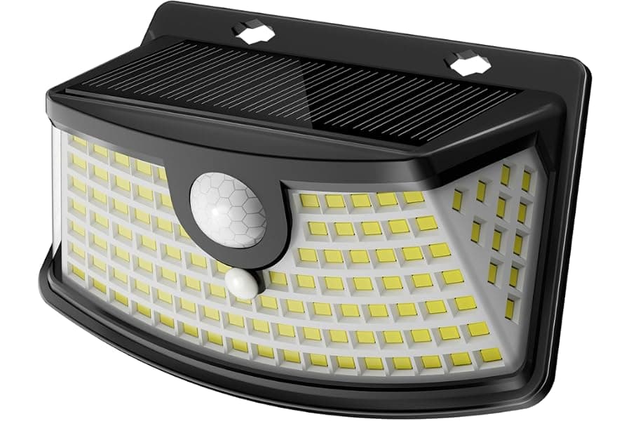 120 LED Solar Motion Sensor Lights - Wide Angle Waterproof