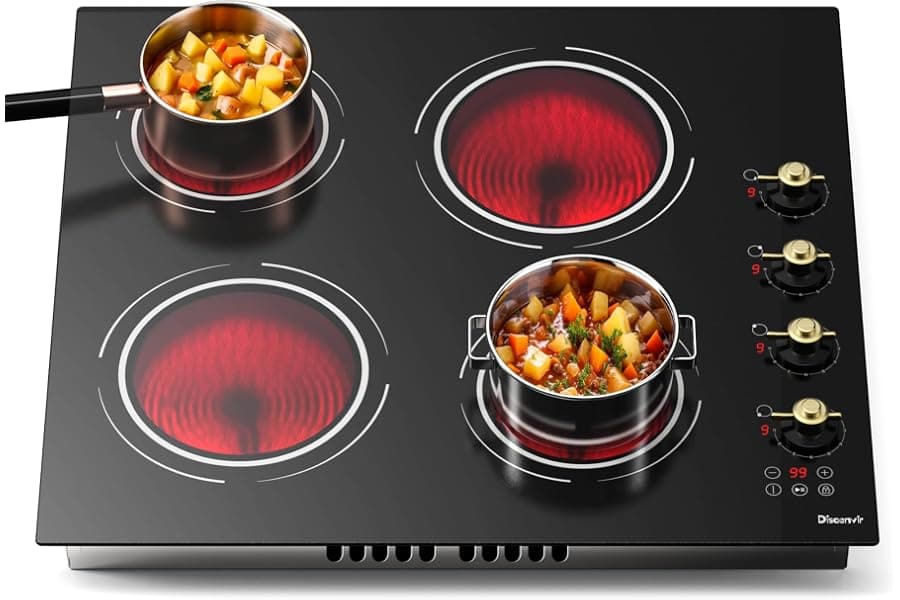 Best Disaenvir Electric Cooktop - 4 Burner Drop-In Ceramic Stove Top 6000W - Top Picks for 2026
