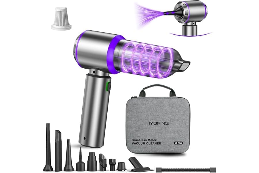 Portable 4-in-1 Cordless Vacuum & Air Duster