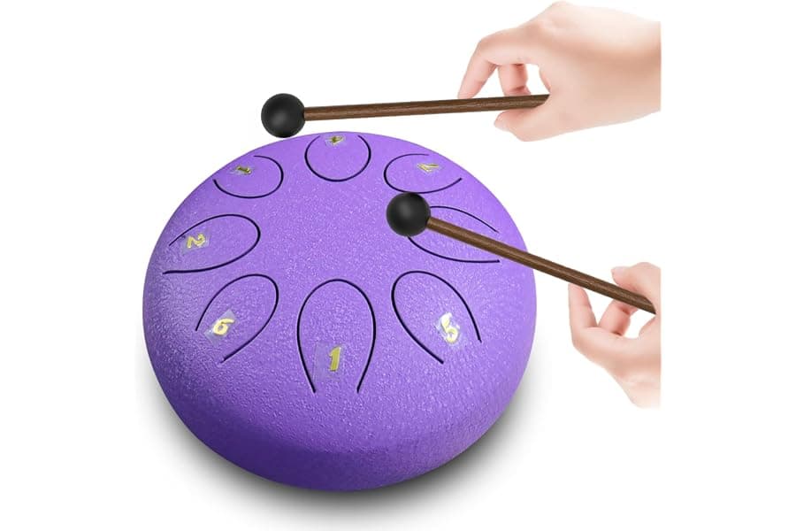 Steel Tongue Drum 6-Inch Meditation Instrument