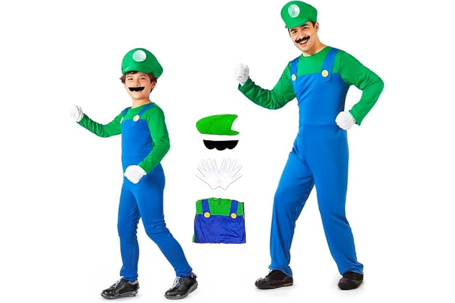 Complete Super Brother Costume for Halloween