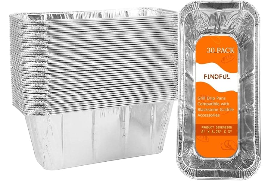 30-Pack Disposable Drip Pan Liners for Blackstone Griddle