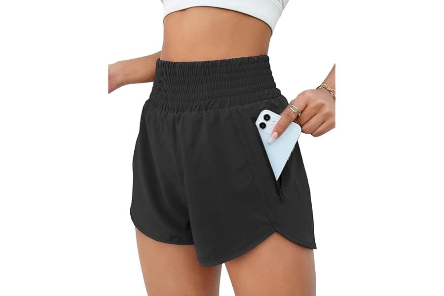 Best High Waisted Athletic Shorts Pockets