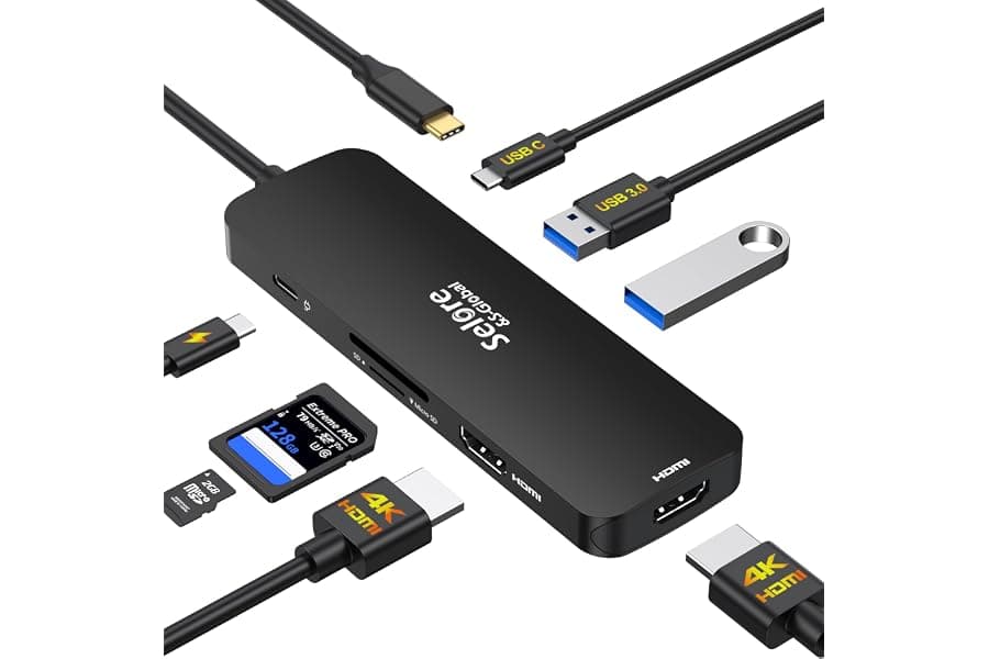 Dual Monitor USB-C Laptop Docking Station