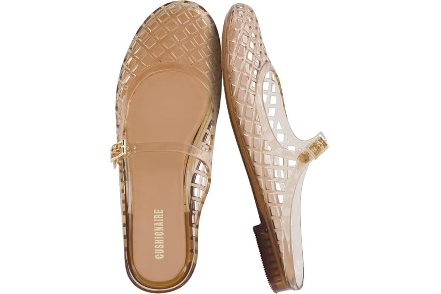 Waterproof Jelly Mary Jane Flats for Casual Comfort