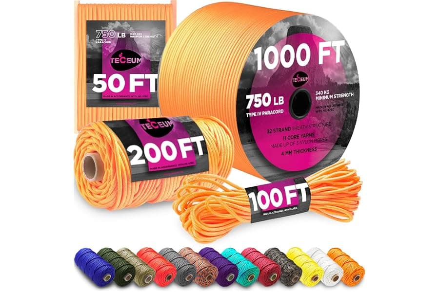 5/32" Paracord Rope - Tactical Survival Cord