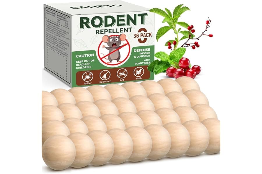 Natural Peppermint Oil Rodent Repellent for Home & Car