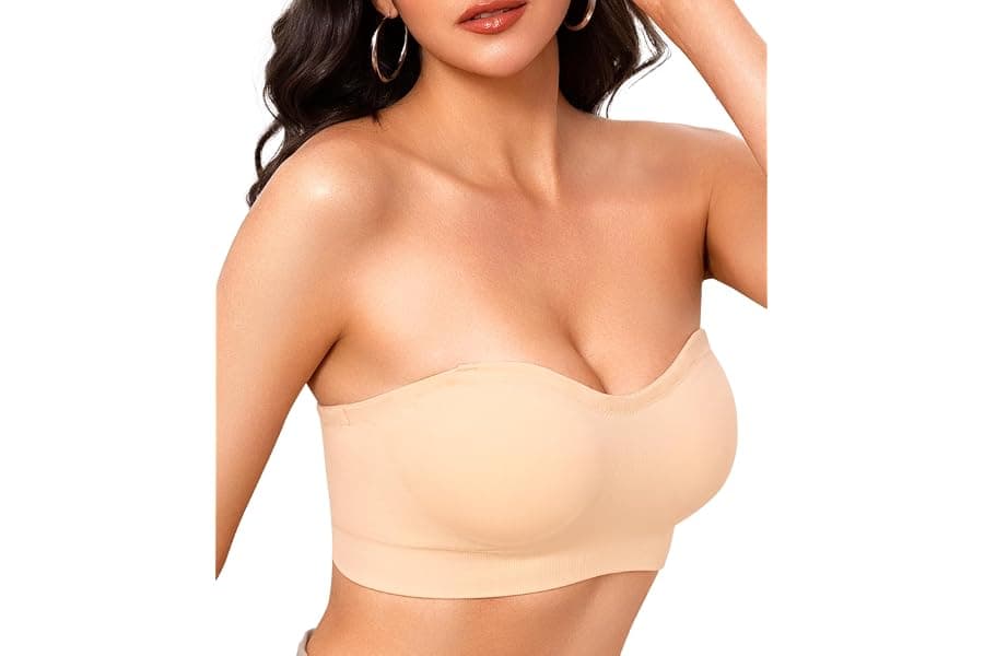 Best Strapless Bras with Silicone Grip Support
