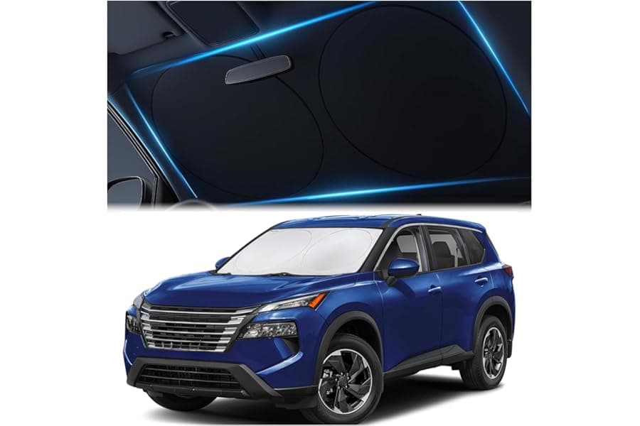 Double-Layer Car Sunshade for Heat & UV Protection