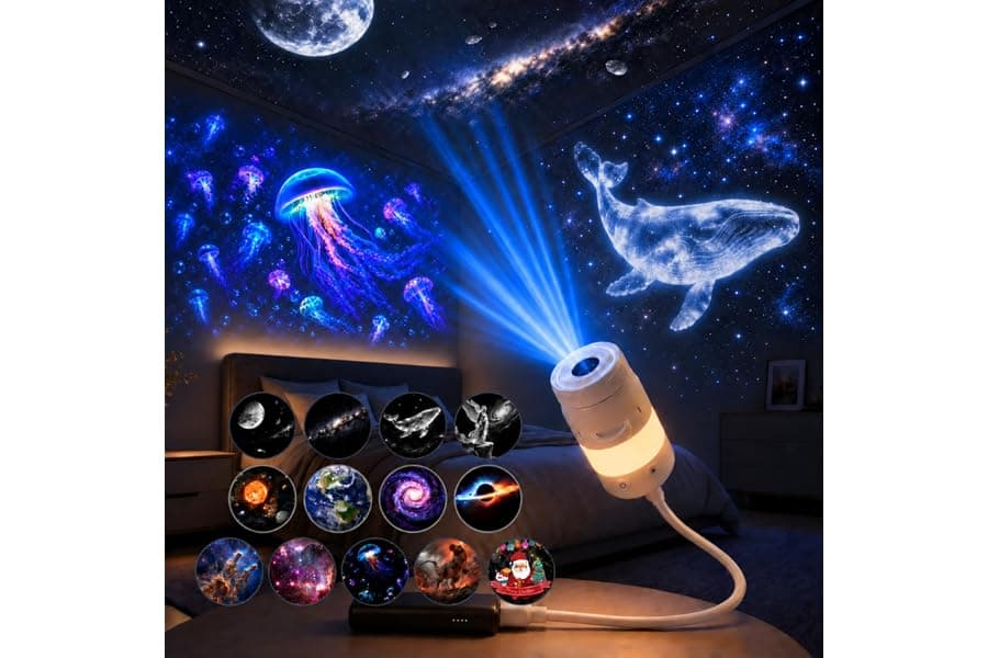 Galaxy Projector Night Light with Star Display