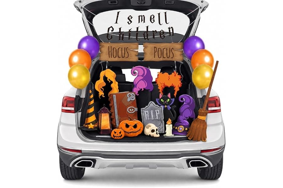 Halloween Trunk or Treat Car Decorations for Party Events