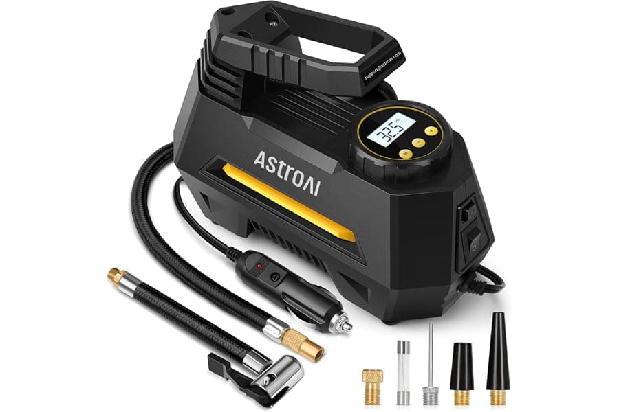 Portable Air Compressor for Car and Bike Tires