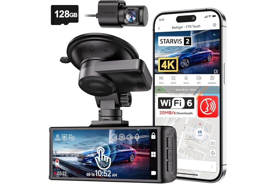 Best 4K Dash Cam with Touchscreen and Parking Mode