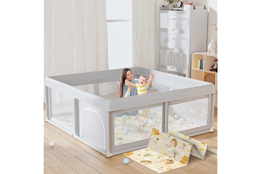 Safe Portable Baby Playpen for Toddlers and Babies