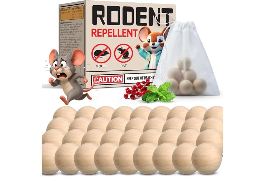Natural Peppermint Oil Rodent Repellent Balls