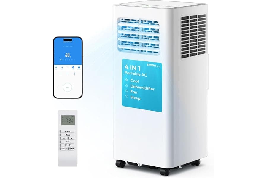 Best 12000 BTU Portable Air Conditioner with Wi-Fi