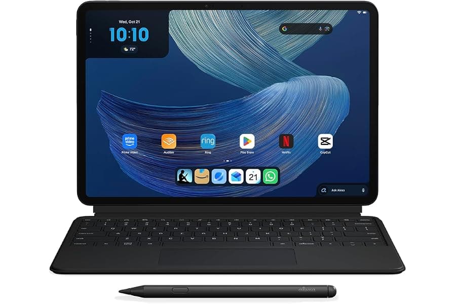 Premium 12-Inch Tablet with Stylus and Keyboard Bundle