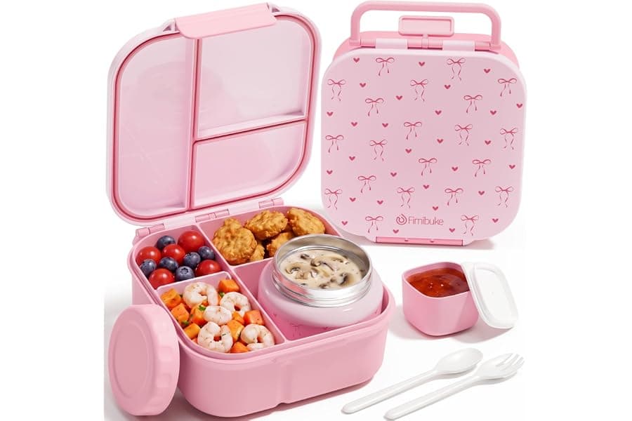Best Bento Lunch Box for Kids With Thermal Food Jar