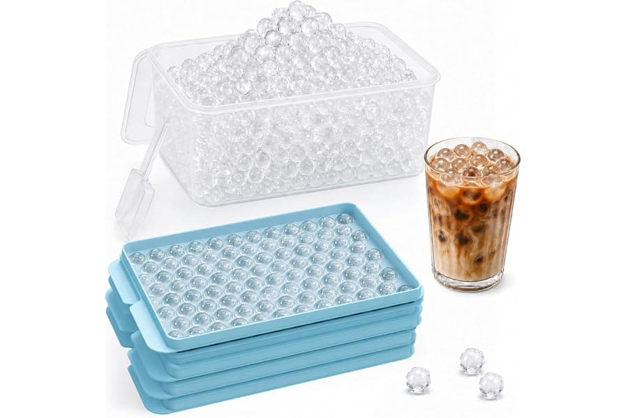 Mini Ice Cube Trays for Iced Drinks & Coffee