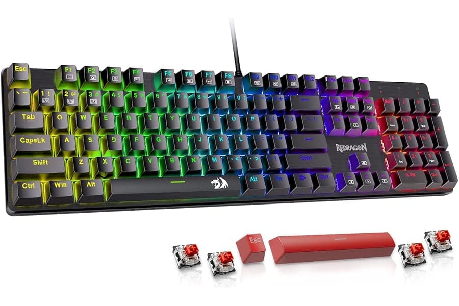 Hot-Swappable Mechanical Gaming Keyboard with RGB Backlight