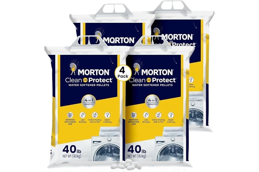 Water Softener Salt Pellets for Hard Water (4-Pack)