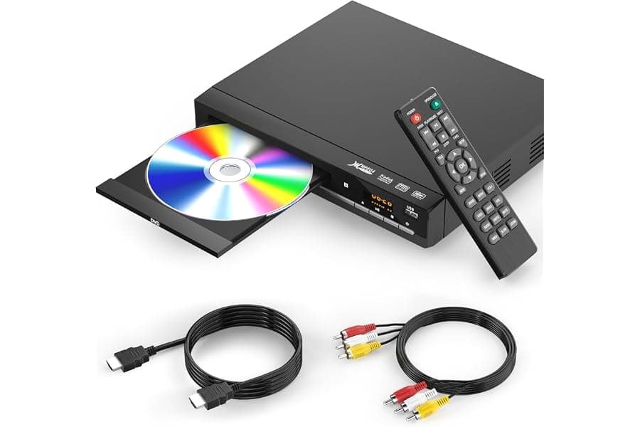 Multi-Format DVD and CD Player with 1080P HDMI