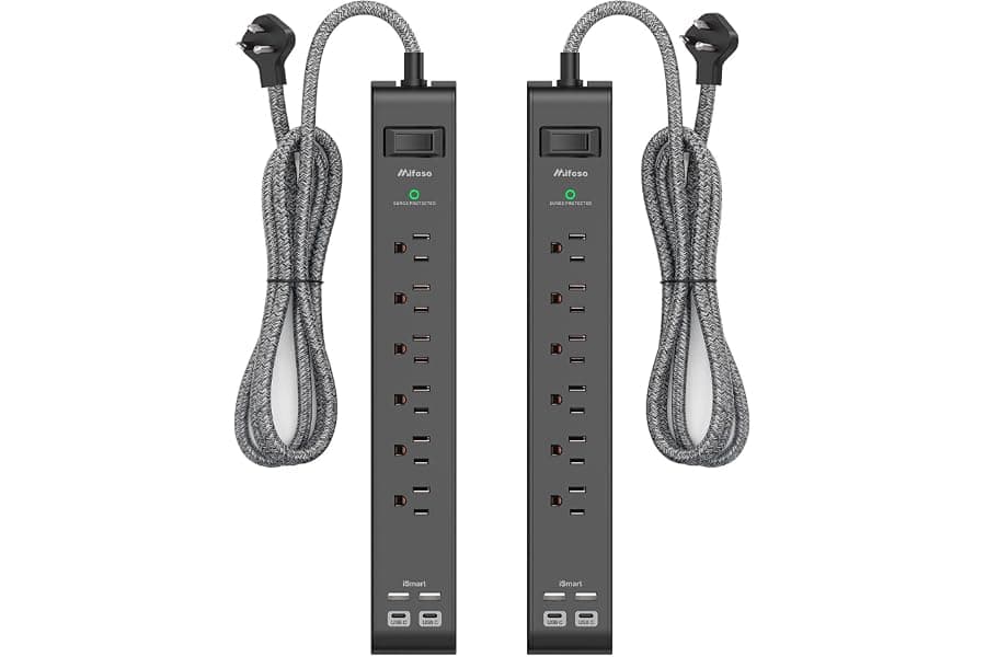 Surge Protector Power Strip with USB Ports - Home Office