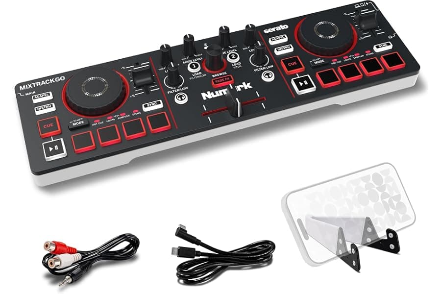 Compact DJ Controller for Beginners with Bluetooth