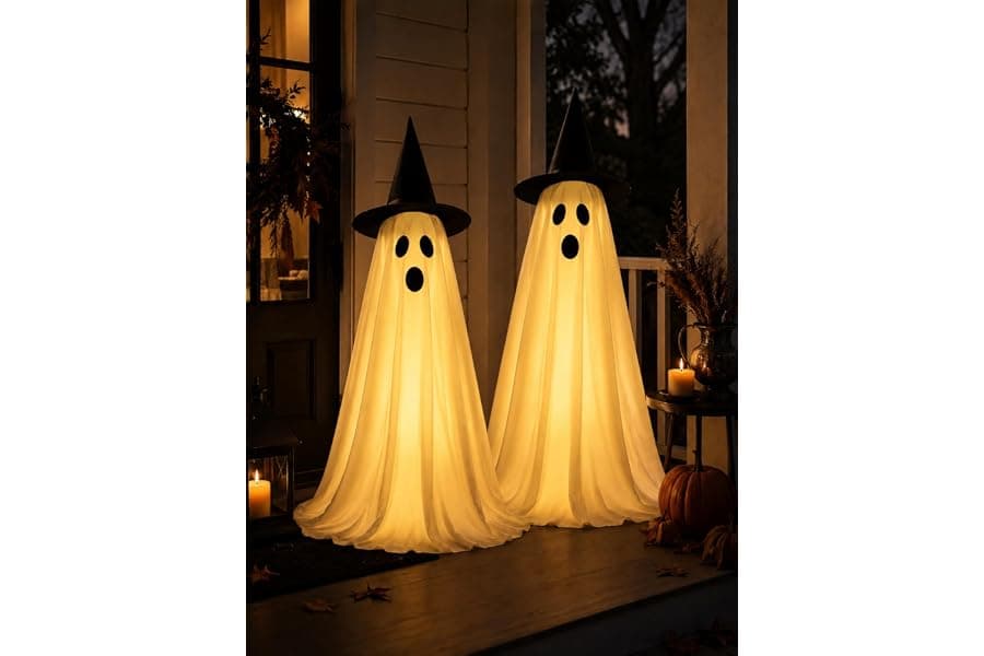 Giant Inflatable Halloween Ghosts with Remote Lights
