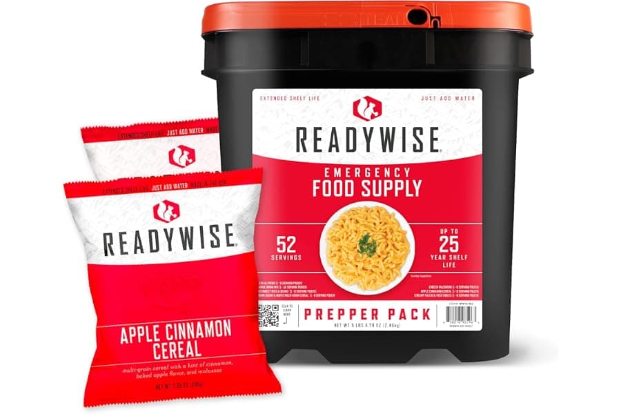 Best 52-Serving Emergency Food Bucket 25 Year 2026