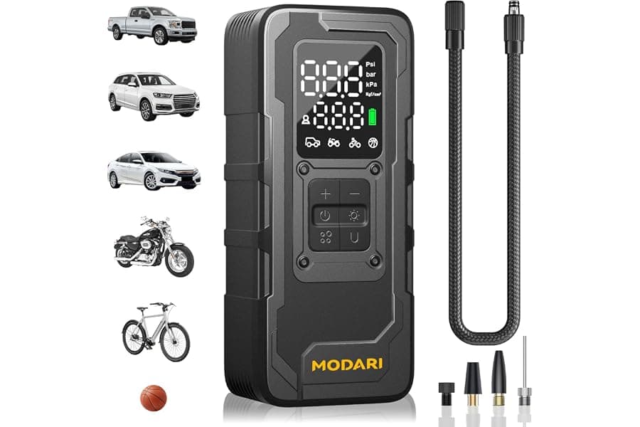 Portable Tire Inflator: 160 PSI Air Pump for Cars