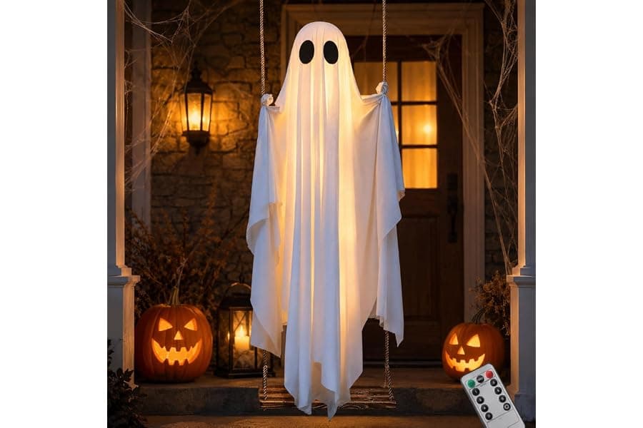 DIY Halloween Ghost Decorations for Outdoor Spaces