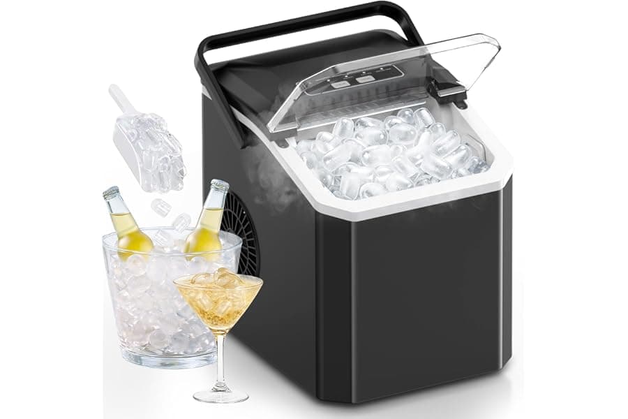 Fast Countertop Ice Maker for Home and Office