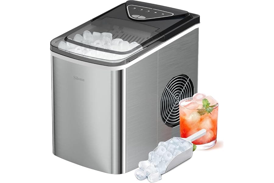 Fast Countertop Ice Maker for Home & Office
