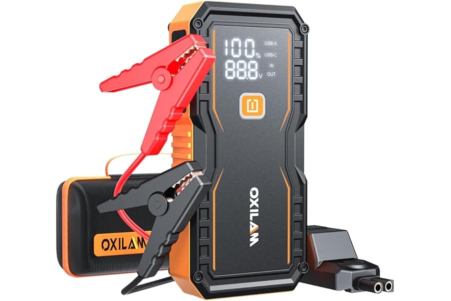 Portable Car Battery Jump Starter with Power Bank
