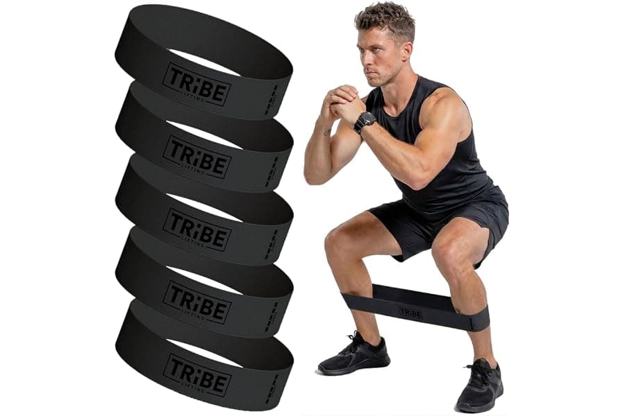 Best Tribe Lifting Fabric Resistance Bands For Working Out - 5 Exercise Bands Set For Legs And Glutes - Booty Bands And Men - Thick Cloth Workout Bands For Physical Therapy - Top Picks for 2026