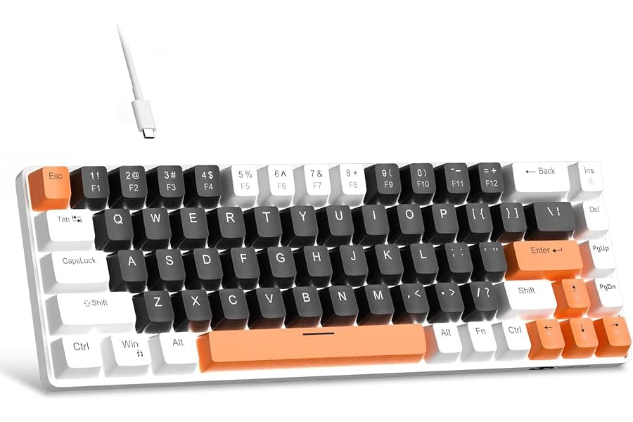Compact 60% Mechanical Keyboard for Gaming & Office