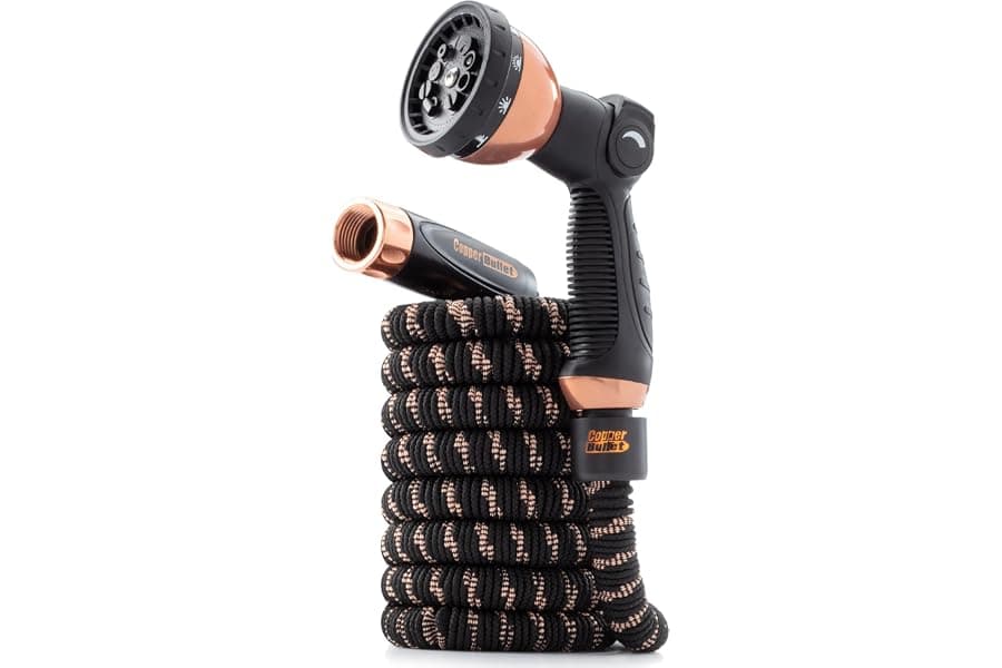 25 FT Expandable Garden Hose with Spray Nozzle 2026
